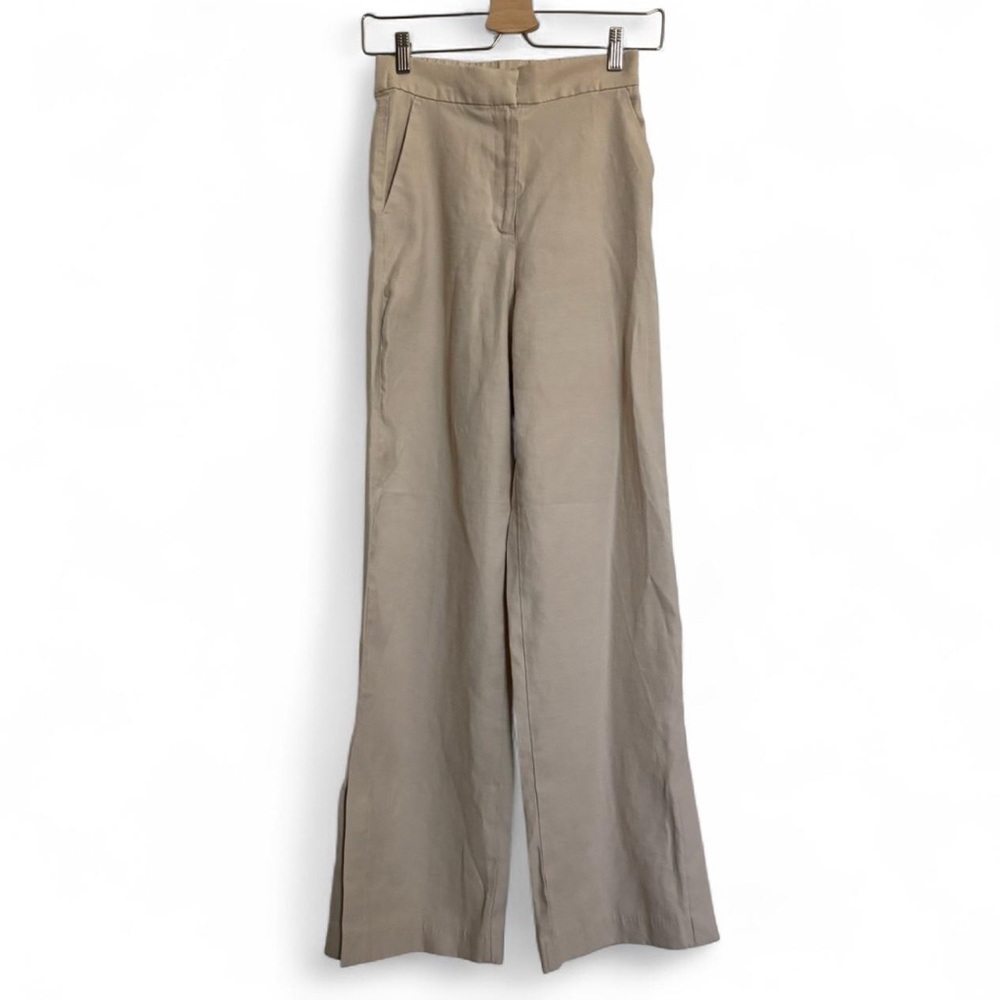 H&M Split Tan Wide-Leg Pants